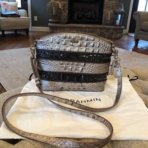 Brahmin Mini Duxbury Multicolor leather crossbody